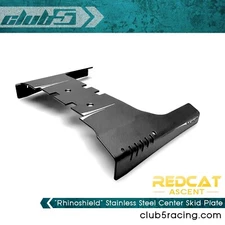"Rhinoshield" Stainless Steel Center Skid Plate/Slider for Redcat Fusion /Ascent