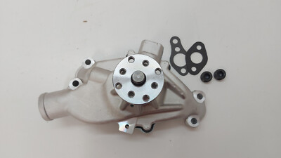 Wasserpumpe kurz, Alu matt f. Smallblock Chevy, Chevrolet, 1955-68, 283-350 cui