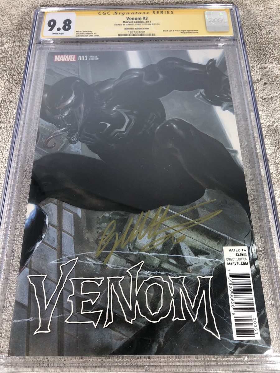 【サイン入り】Vincent Delbrouck Venom 3 CGC 9.8 SS Dell'Otto Wraparound Cover Variant 3/17 | eBay