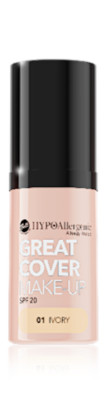 Bell HYPOAllergenic Great Cover Make-Up Mousse Foundation 01 Ivory 20g LSF 20