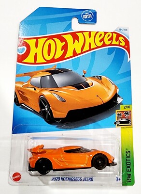 Hot Wheels 2024 Orange 2020 Koenigsegg Jesko # 184/250 HW Exotics # 2/10 - P Cas