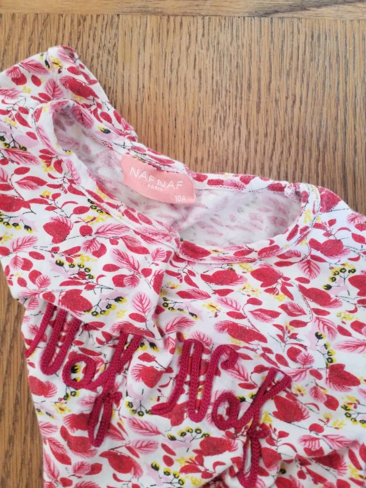 10yrs Girls T-shirt,can use as Dress Brand (Naf Naf Paris) mint Condition image 2