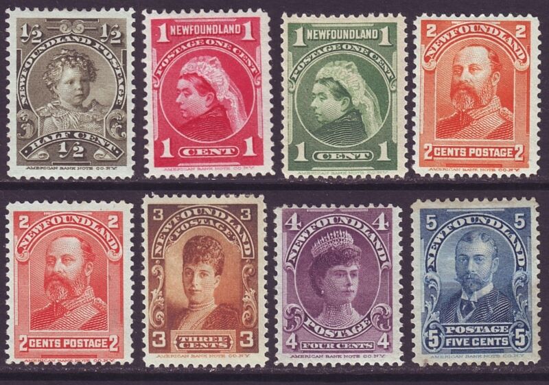 Newfoundland 1897 SC Set MH 78-85 Free shipping anywhere in the nation 4 years warranty