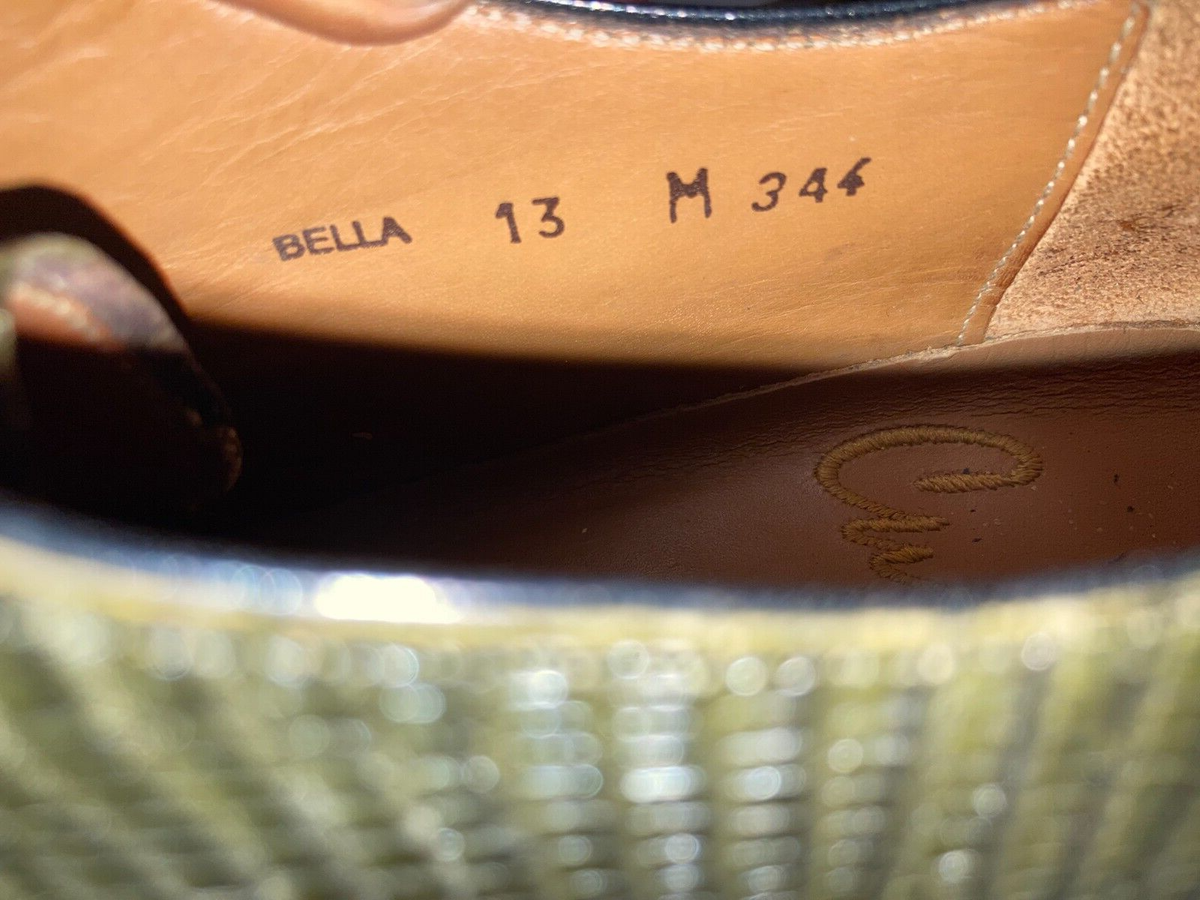 CUSTOM BELLA SHOP GREEN TEJU LIZARD LEATHER LACE UP SQUARE TOE EXOTIC SHOES 13 M CUSTOM BELLA SHOP GREEN TEJU LIZARD LEATHER LACE UP SQUARE  main image 2