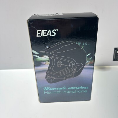 EJEAS V6 Pro Motorcycle Helmet Intercom Black Wireless Bluetooth Waterproof