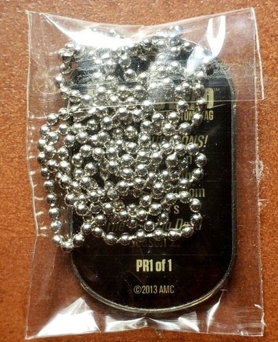 Rare 2013 The Walking Dead Season 2 Update Prop Dog Tag Farmhouse Bedroom PR1 - Picture 3 of 3