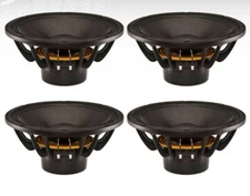 4x B&C 12NDL88 12" 1400W Neodymium Pro Audio Woofer 8-Ohm MidBass Speaker Sub.