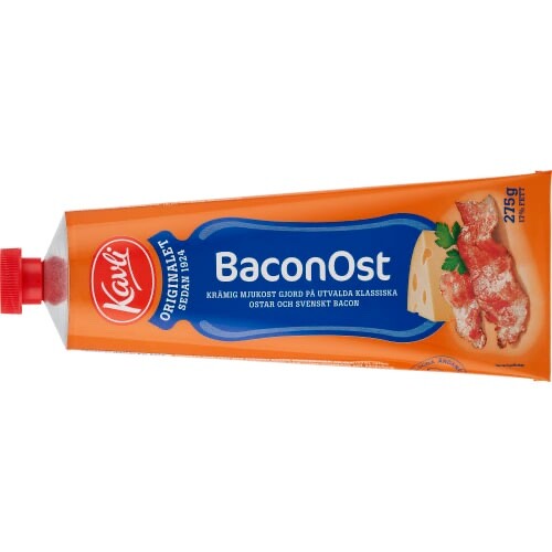 Kavli Baconost Boczek Ser do smarowania Szwedzki ser Ser tubkowy Farba 275 g - Zdjęcie 1 z 1