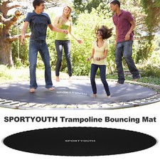 14FT Black Trampoline Replacement Jumping Mat with 72 V-Rings  Spring Tool US
