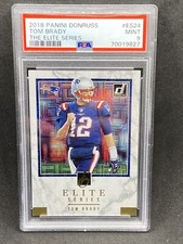 TOM BRADY 2018 PANINI DONRUSS THE ELITE SERIES # ES24 PSA 9