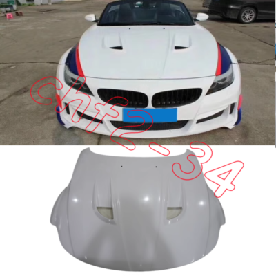 For BMW Z4 E89 Primer Fiberglass D style Front Hood Vented Bonnet