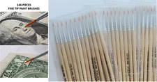 144pc Indeutsch 7551R-200 Extra Fine Artist Paint Brushes Nylon Point Detail HR