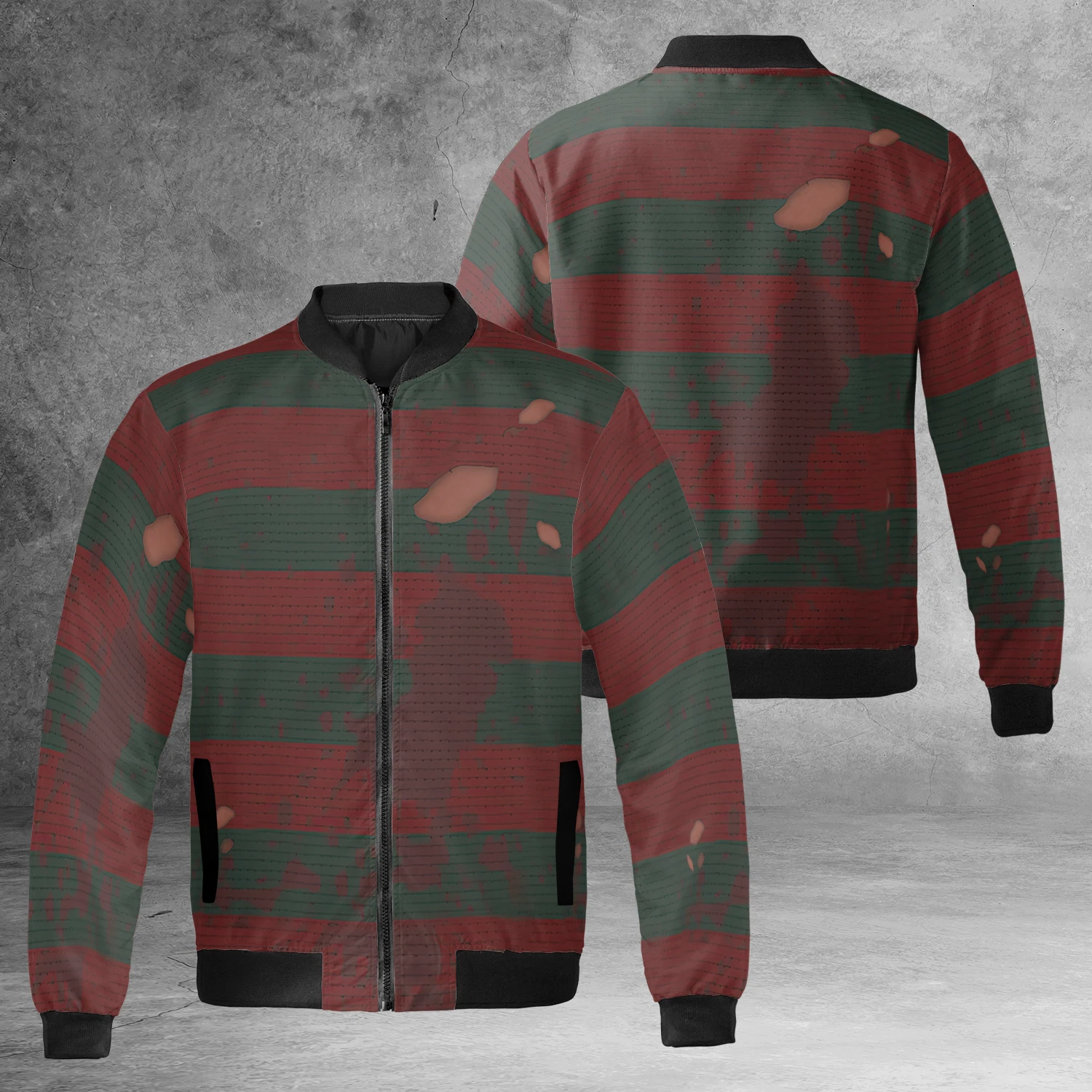 Nightmare On Elm Street Freddy Krueger Cosplay Costume Horror Jacket