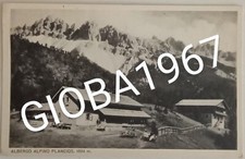 ALBERGO ALPINO PLANCIOS ANIMATA F/P-B/N VIAGGIATA NEL 1938 VEDI...