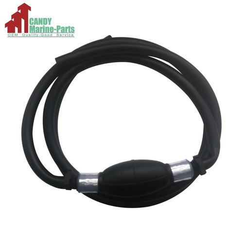 3/8" Marine Outboard Boat Motor Fuel/Gas Hose Line Assembly with Primer Bulb - Picture 2 of 5