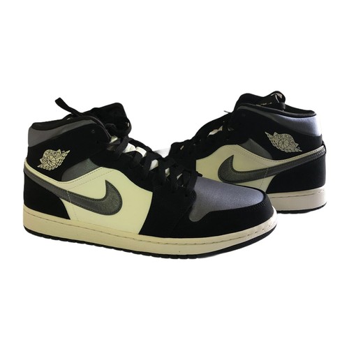Air Jordan 1 Mid 852542-011 Satin Grey Toe Black/Smoke Grey Sail Men's Size  11.5 193154602098 | eBay
