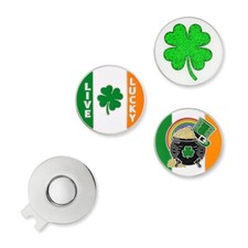 PinMart  s Luck of the Irish 3 Pack Magnetic Ball Markers and Hat Clip