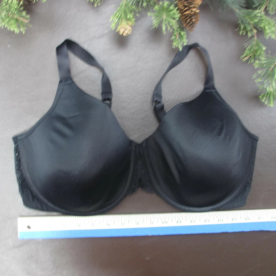 Sujetador Playtex 42DD negro acolchado con aros cierre ajustable trasero Foto 2 de 4