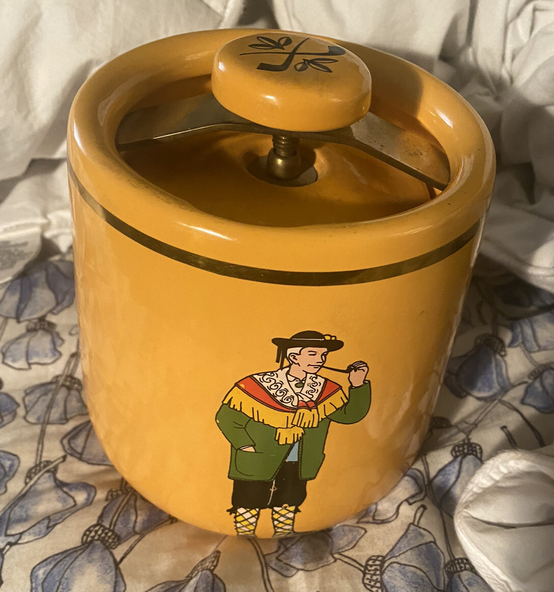 savinelli tobacco jar Vtg Savinelli Tabacchina Cosmopolitan Tobacco Jar Made in Italy