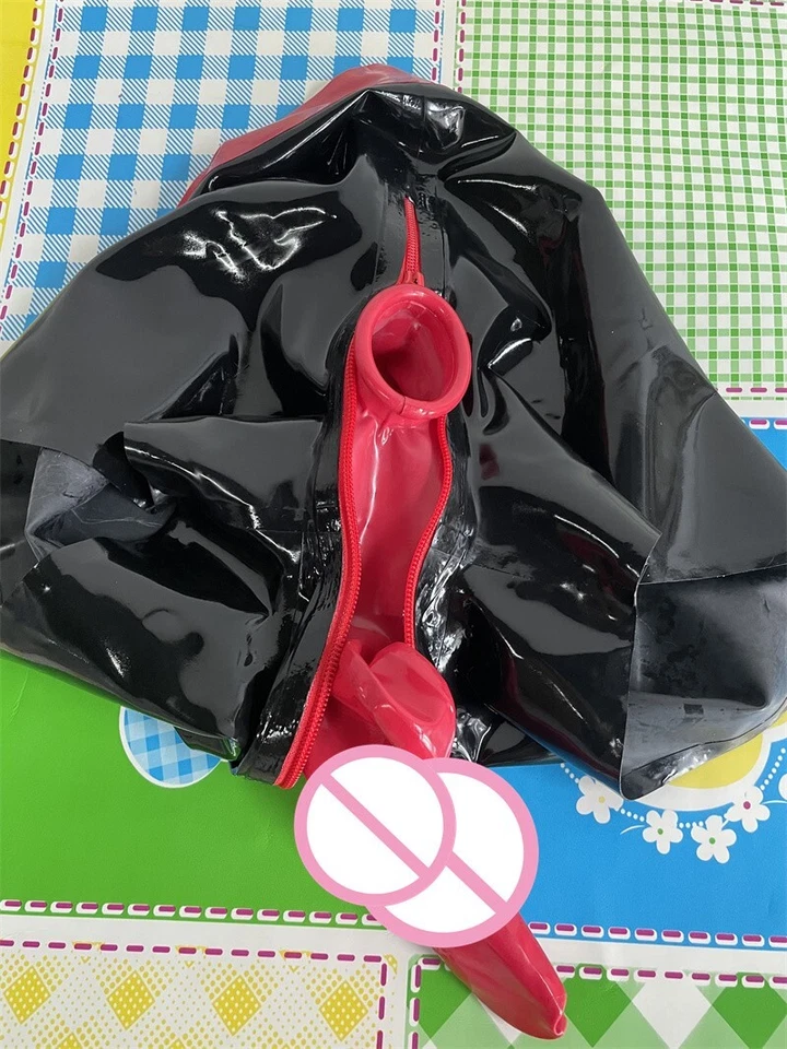 211 Men latex boxer zip hidden two sheath handmade custom made 0.4mm - Image 3 of 4