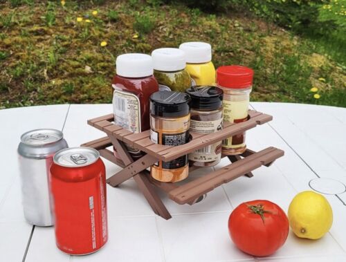 Picnic Table Condiment Holder - Picture 1 of 2