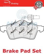 Apec Front Brake Pads Set EO Quality Replacement with Wear Indicator PAD1182
