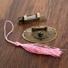 Cerradura candado baúl decoración estilo chino vintage llave y cierre cierres cierre pestillos