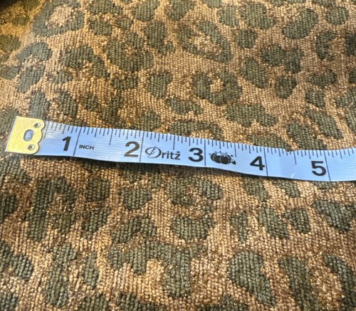 Kasmir Fabric Ewing Brown Cheetah Chenille Upholstery Fabric Remnant A1 - Picture 5 of 5