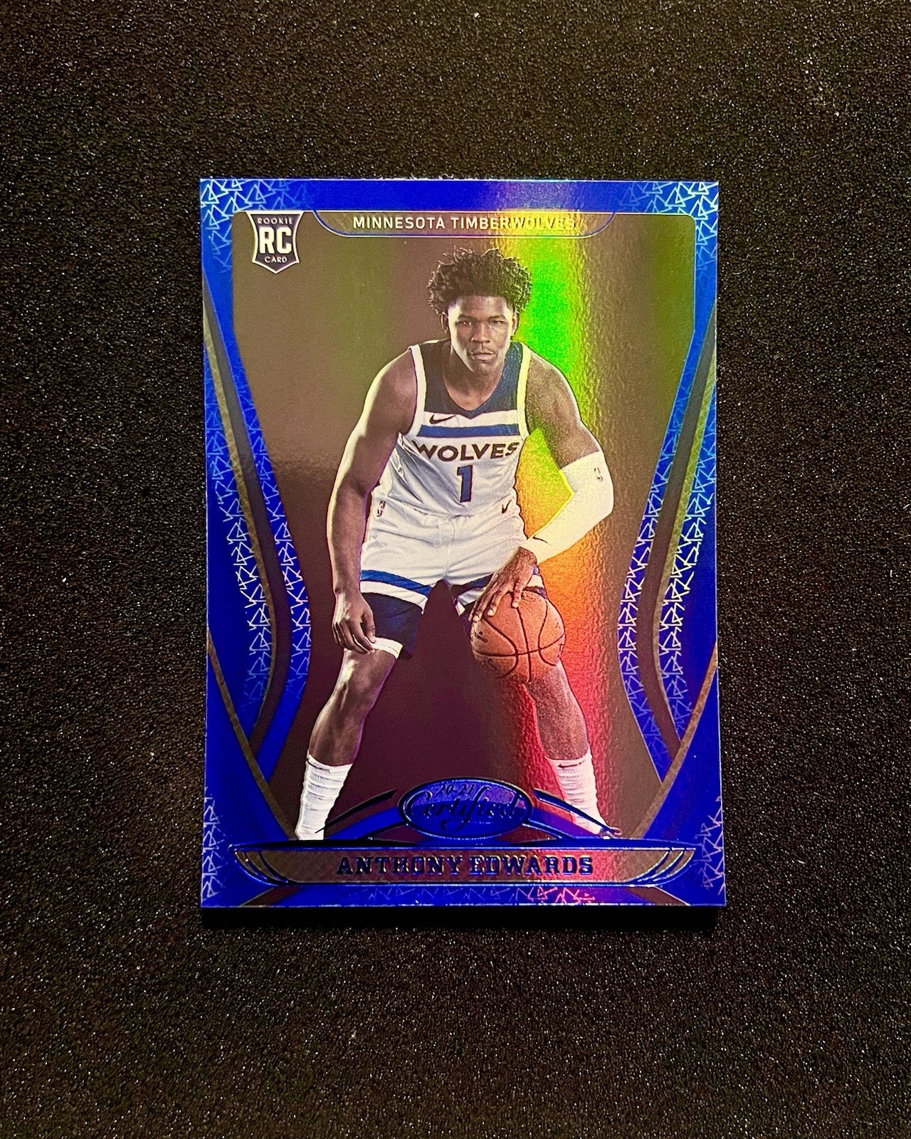 2020-21 Panini Certified - Anthony Edwards #200 Mirror Blue (RC) Color Match