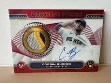 Corbin Burnes /5 - 2024 Topps Pristine #PPAR-CB - Game Used Patch Autograph