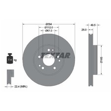 2x Bremsscheibe vorne für Mercedes 124 C124 W124 S124 E-Klasse A124 | 26246617