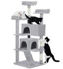 Large Luxury Cat Tree Tower w/ Scratching Posts, Hammock & Condo – Multi-Level