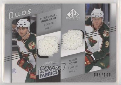 2008-09 SP Game Used Edition 85/100 Pierre-Marc Bouchard Mikko Koivu #AF2-RB 1o3