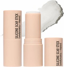 2Pcs Silicone Scar Gel Stick,Silicone Scar Cream Stick for Acne & Stretch Marks
