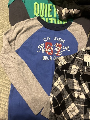 Boys Size 7 Long Sleeve Shirts And Hoodies Lot Of 10 - Picture 7 of 18