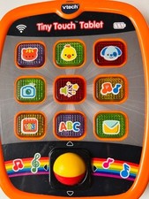 Vtech Tiny Touch Tablet 7' Tall Colorful Buttons Plays Music Lights Interactive