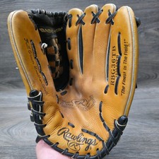 Rawlings Baseball Glove 12.5 Brown RBG36TB Full Grain Leather Fastback Model RHT