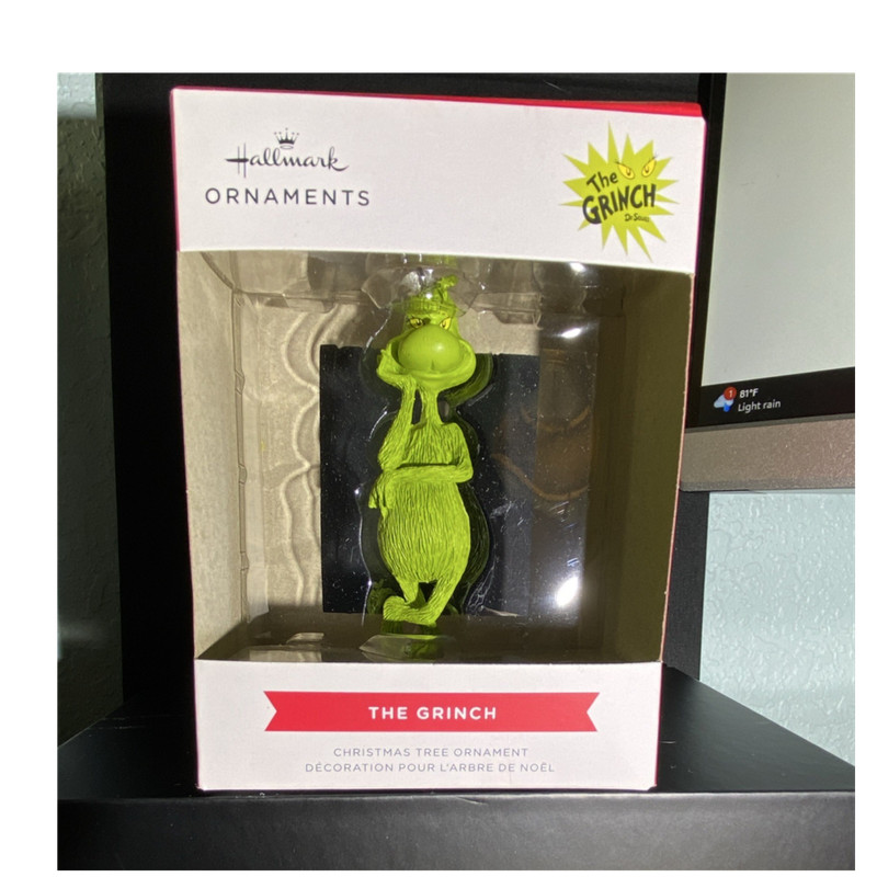 Hallmark Ornaments Collection The Grinch Green Christmas Tree Ornament, Boxed