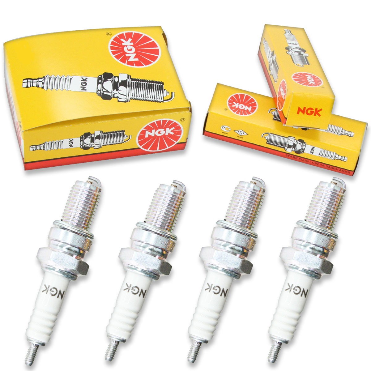 4pcs 94-97 KTM 620 EXC NGK Standard Spark Plugs 609cc 37ci Kit Set Engine wa