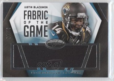 2014 Certified Fabric of the Game 54/75 Justin Blackmon #F-JB 0a1