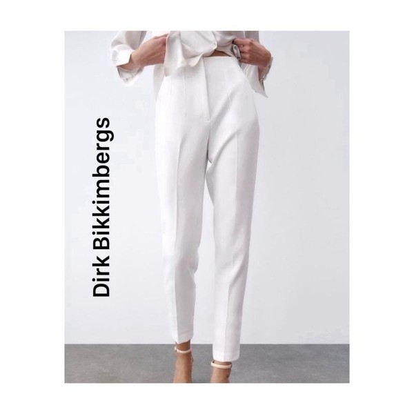 Women Dirk Bikkembergs Trousers White Viscose S