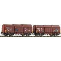 Piko 72246 H0 2Er Set Teleskophaubenwagen Mit Graffiti, Db Ag, Ep. V H0 + Neu