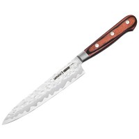 Samura Kaiju Allzweck KüChenmesser, 15 Cm Edelstahlklinge, Guard Und Holzgriff