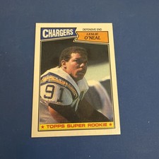 Leslie O'Neal Rookie Card Vintage San Diego Chargers 1987 Topps #347 ?0201. rookie card picture
