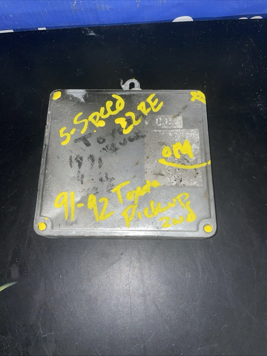 1991 1992 Toyota Pickup 22re 2wd 5 Speed Ecm Ecu Computer 89661