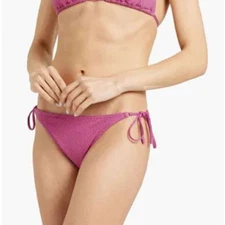Zimmermann Cloqué Low-Rise Bikini Briefs in Purple NWT Size 0 / US 2-4 XS
