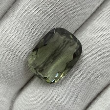 Cushion Cut Green Amethyst Semi-Precious Loos...