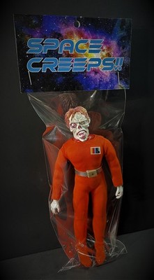 SPACE CREEPS!! Shock Monster Custom Action Figure Orange Suit Mego Topstone