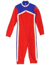 Sportful Mens Capri Jumpsuit IT 48 Medium Red Colourblock Cotton Sports BJ02