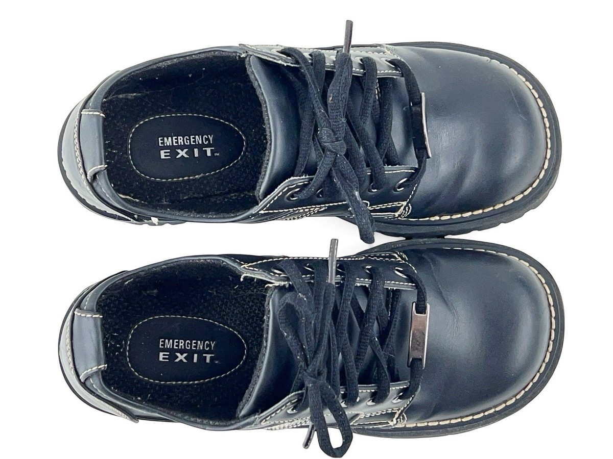 VINTAGE 90s Y2K Black Chunky Platform Oxfords Grunge Bratz